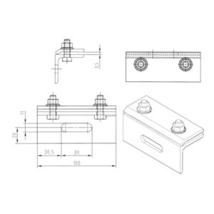 Clema pentru tabla faltuita - tehnic